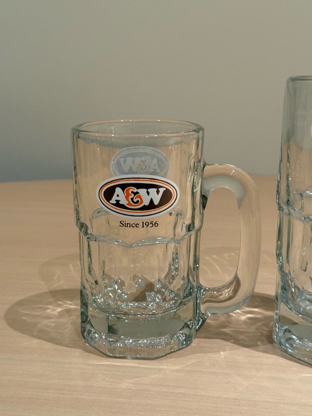 A&W Root Beer Glass Mugs Set 3x - photo 5