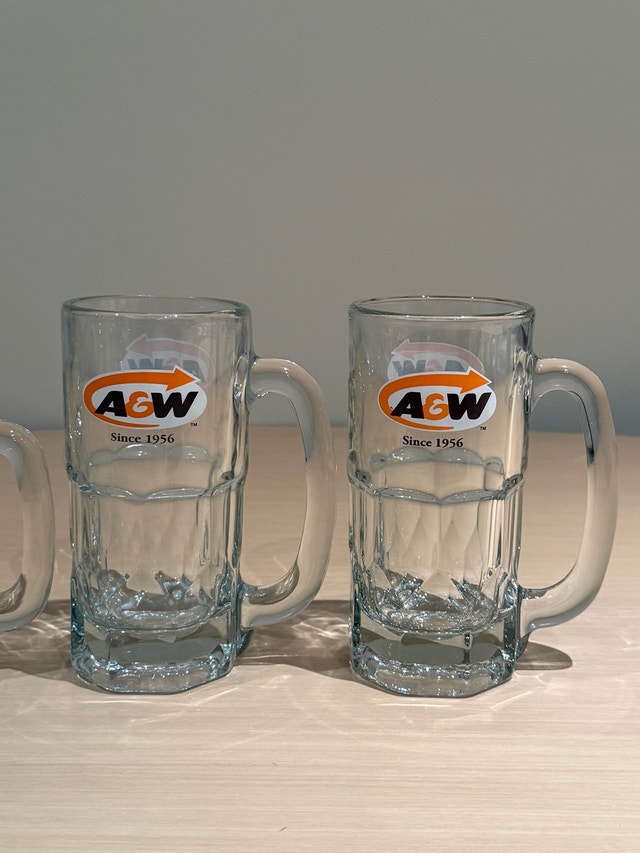 A&W Root Beer Glass Mugs Set of 4 - photo 2