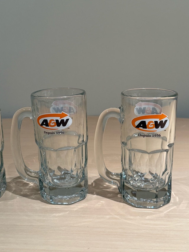 A&W Root Beer Glass Mugs Set of 4 - photo 4
