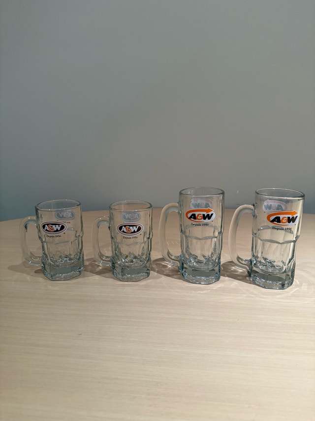 A&W Root Beer Glass Mugs Set of 4 - photo 5
