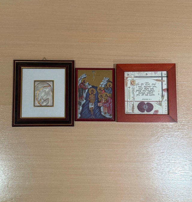 Set of 3 Christian Religious Wall Art Set