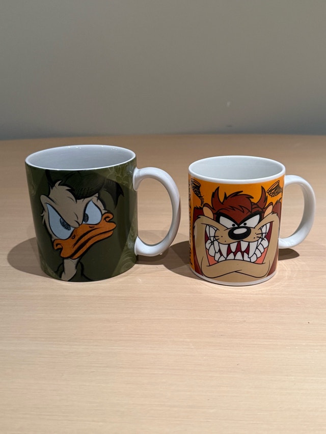 Disney and Looney Tunes Character Mugs