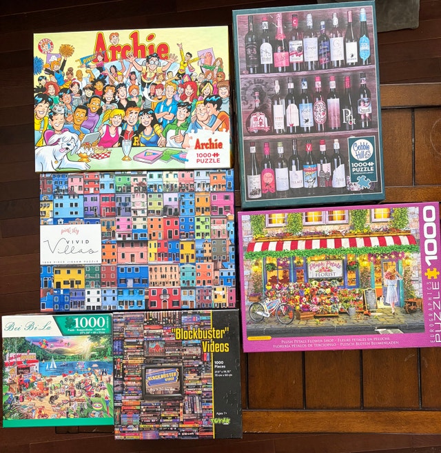 6 x 1000 Piece Puzzles