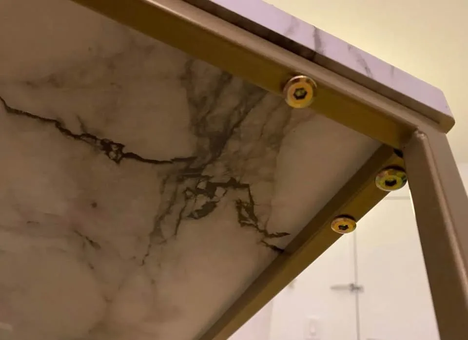 Faux Marble Coffee Table 2 Tier - MOVING SALE - photo 4