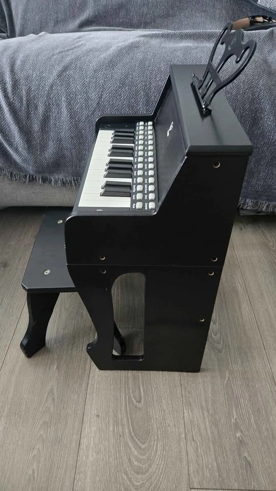 Learn With Lights Piano with Stool – Kids Wooden Electric Piano - photo 4