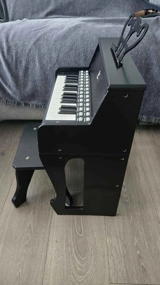 Learn With Lights Piano with Stool – Kids Wooden Electric Piano - photo 5