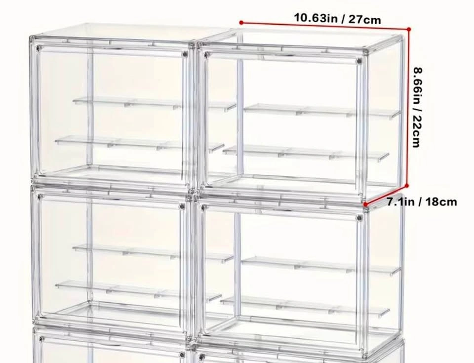 Clear Display Cabinet with Shelves