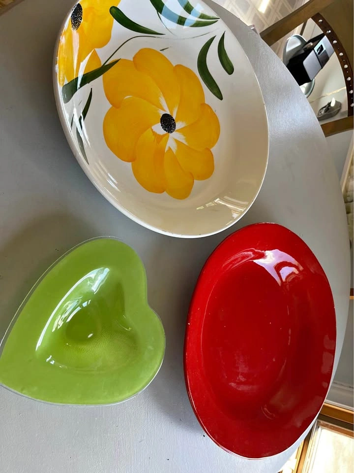 Assortment of pottery and glass