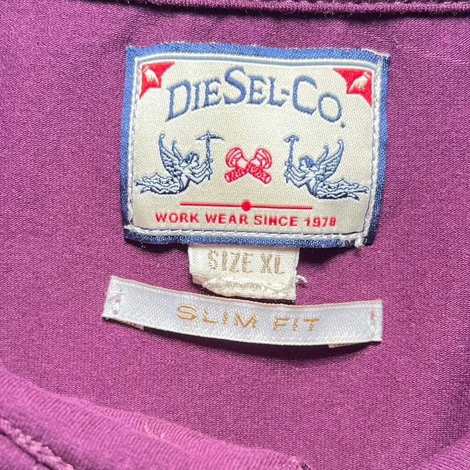 Diesel Co. Purple Stretch Cotton Polo Shirt: Men’s XL Slim Fit - photo 2