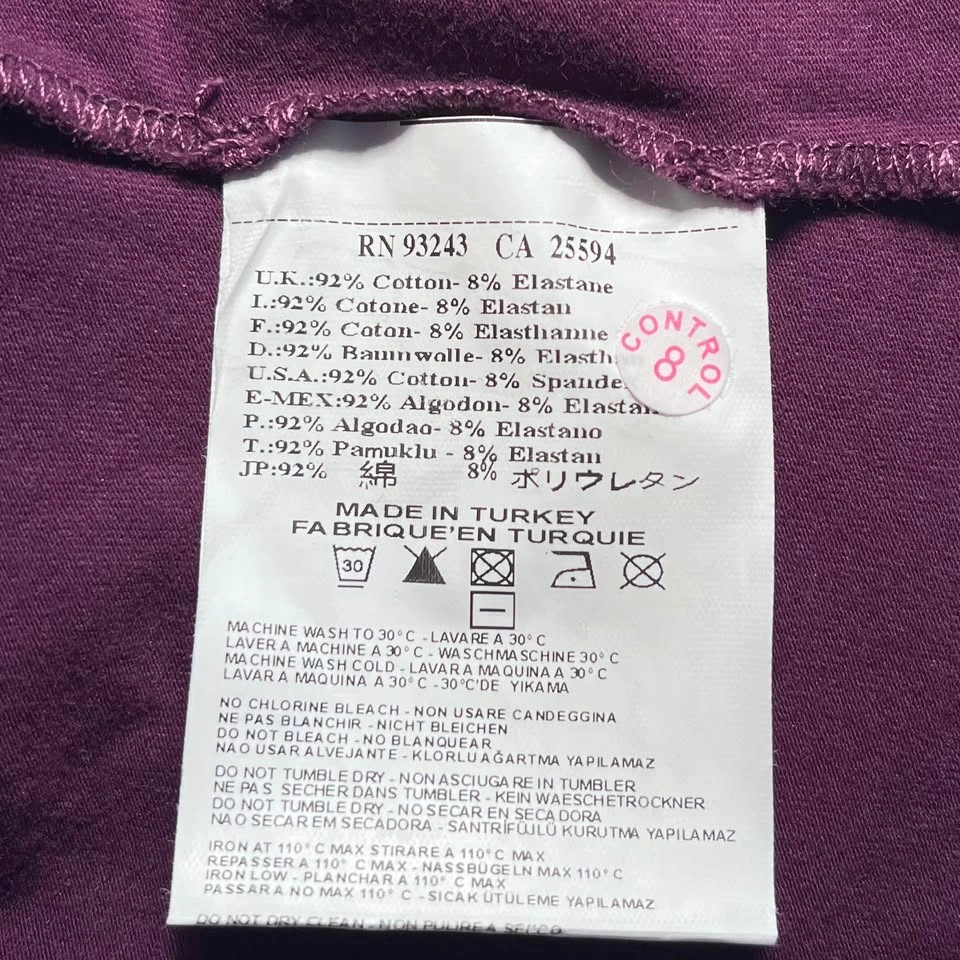 Diesel Co. Purple Stretch Cotton Polo Shirt: Men’s XL Slim Fit - photo 4