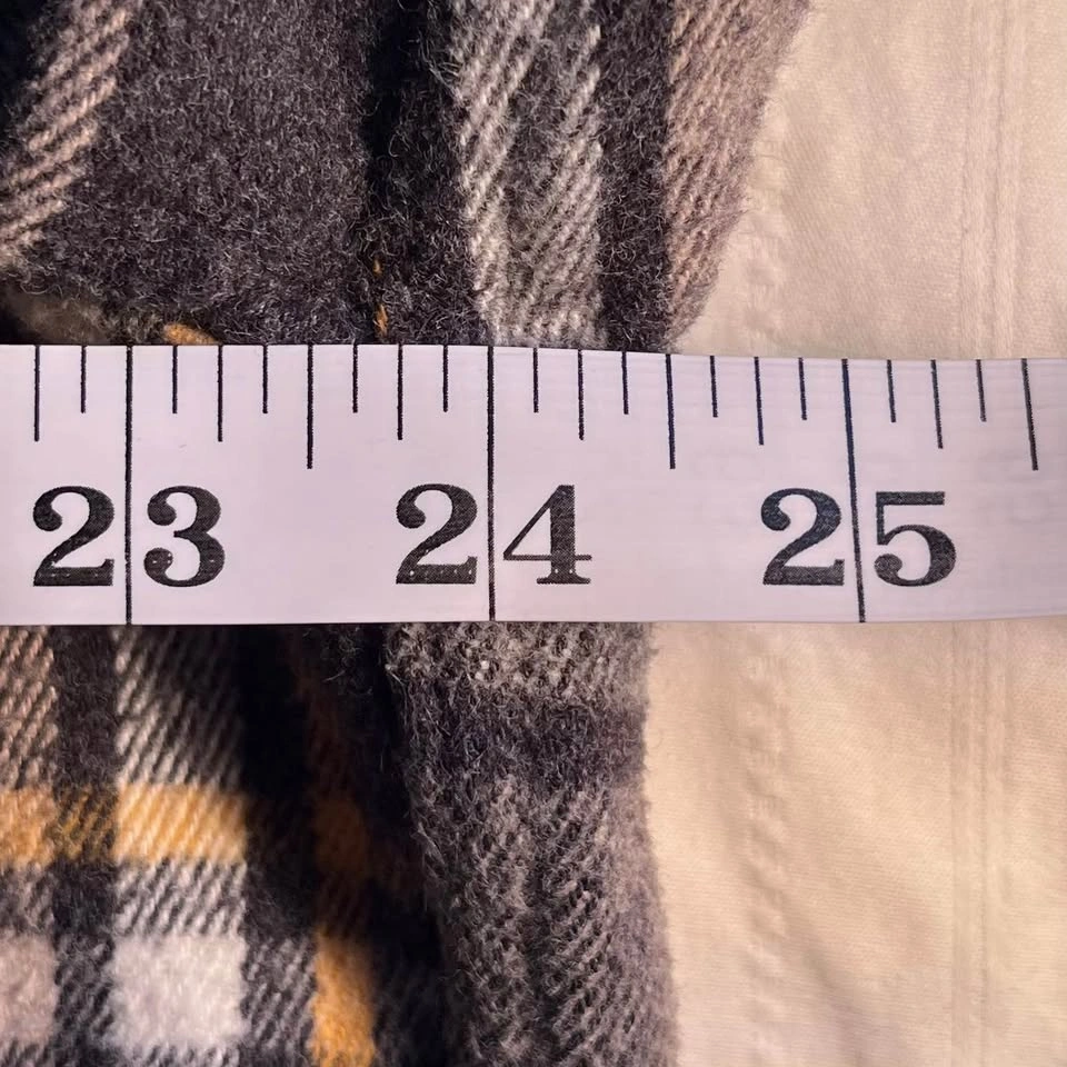 Abercrombie & Fitch Plaid Flannel Shacket Men’s XL - like new - photo 5