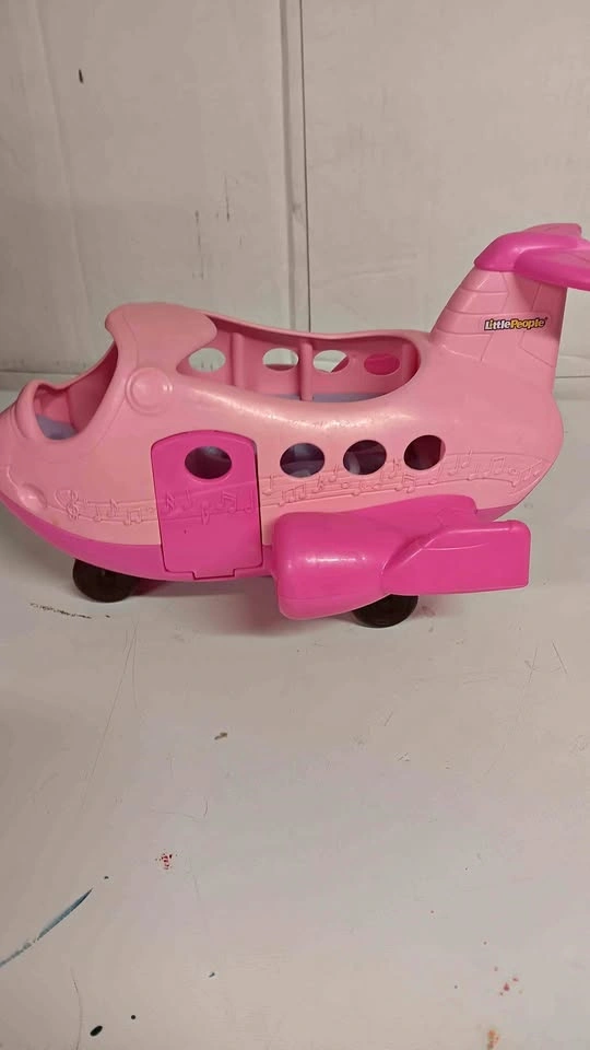 Pink Little People Toy Airplane