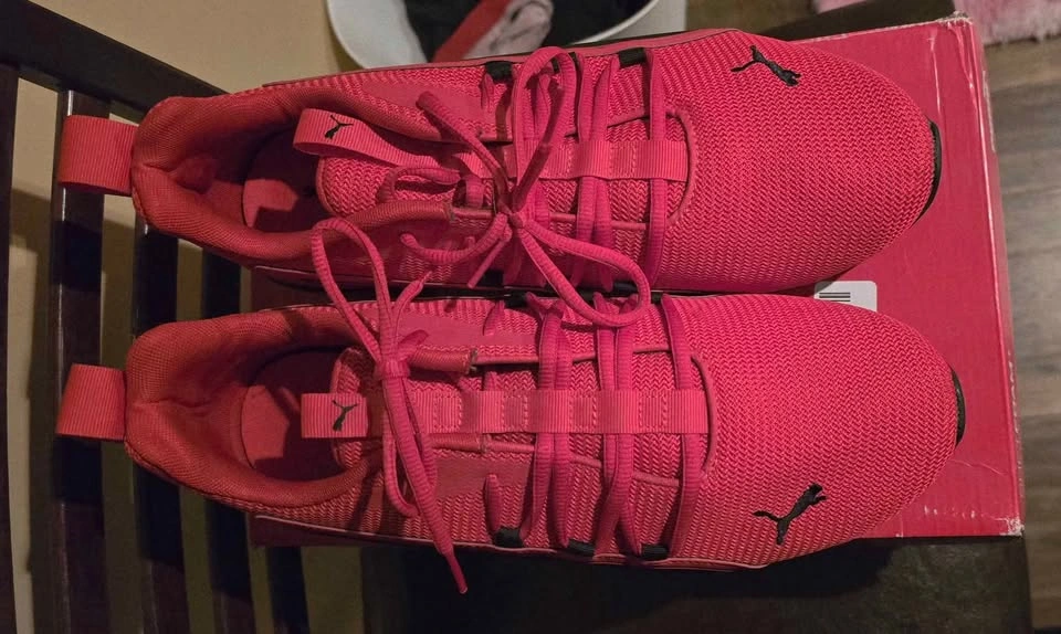 Brand New Red n Black Men's Puma Running Shoes - photo 2