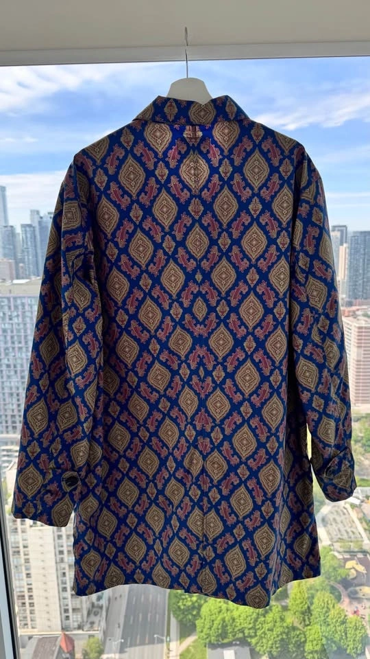 thisisneverthat Patterned Jacket / Mac Coat (Blue) - Size L - photo 4