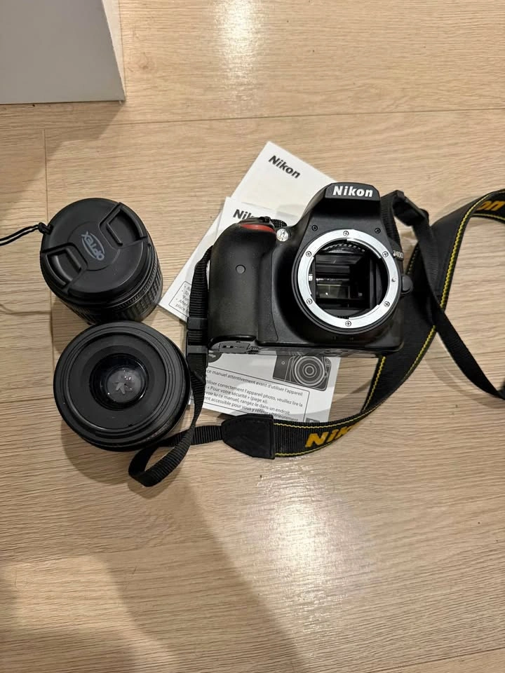 Nikon D3400 DSLR Camera + 18-55mm VR Lens + 35mm f/1.8G Lens