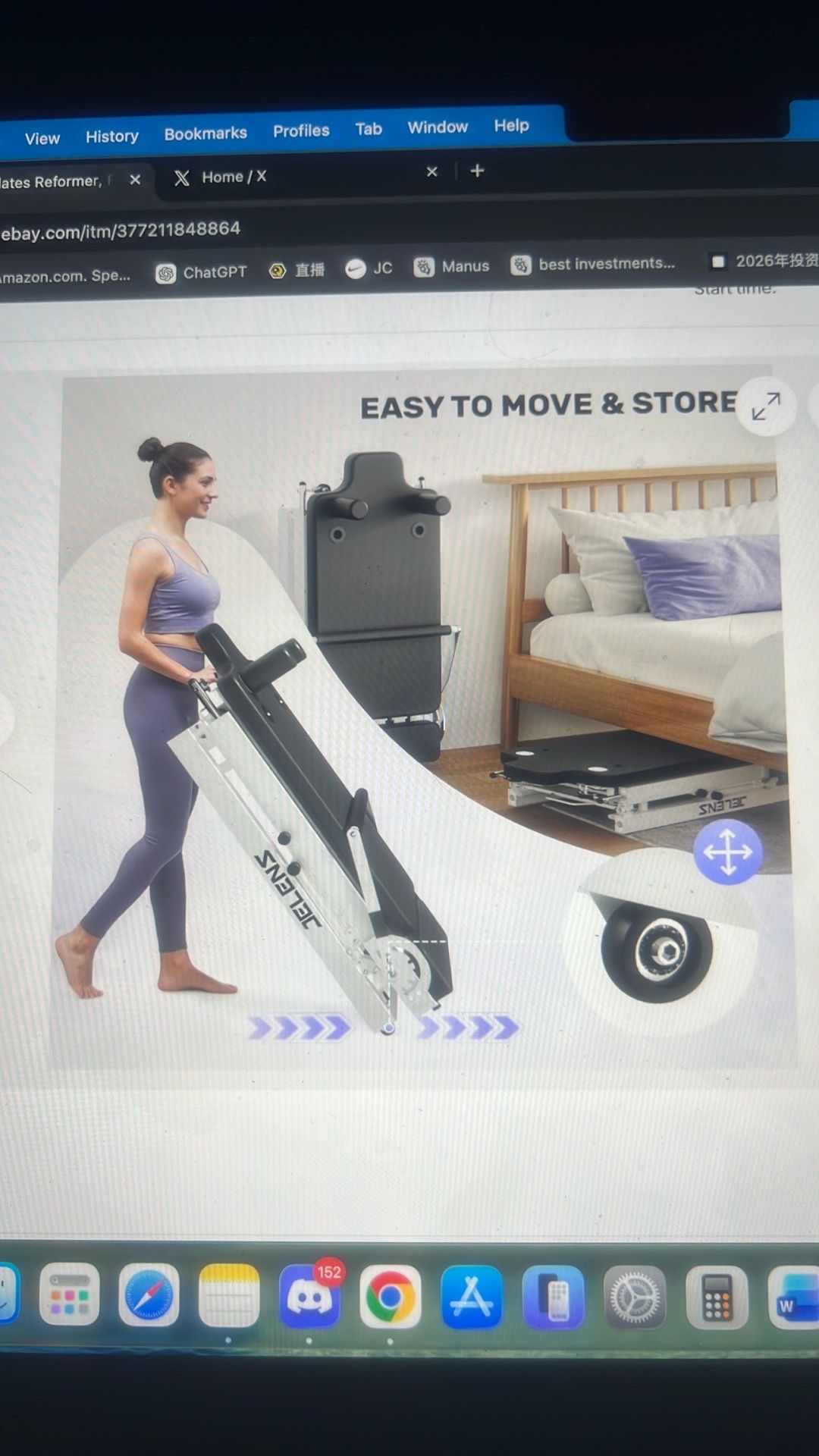 Pink color Pilates reformer (not black color) - photo 4