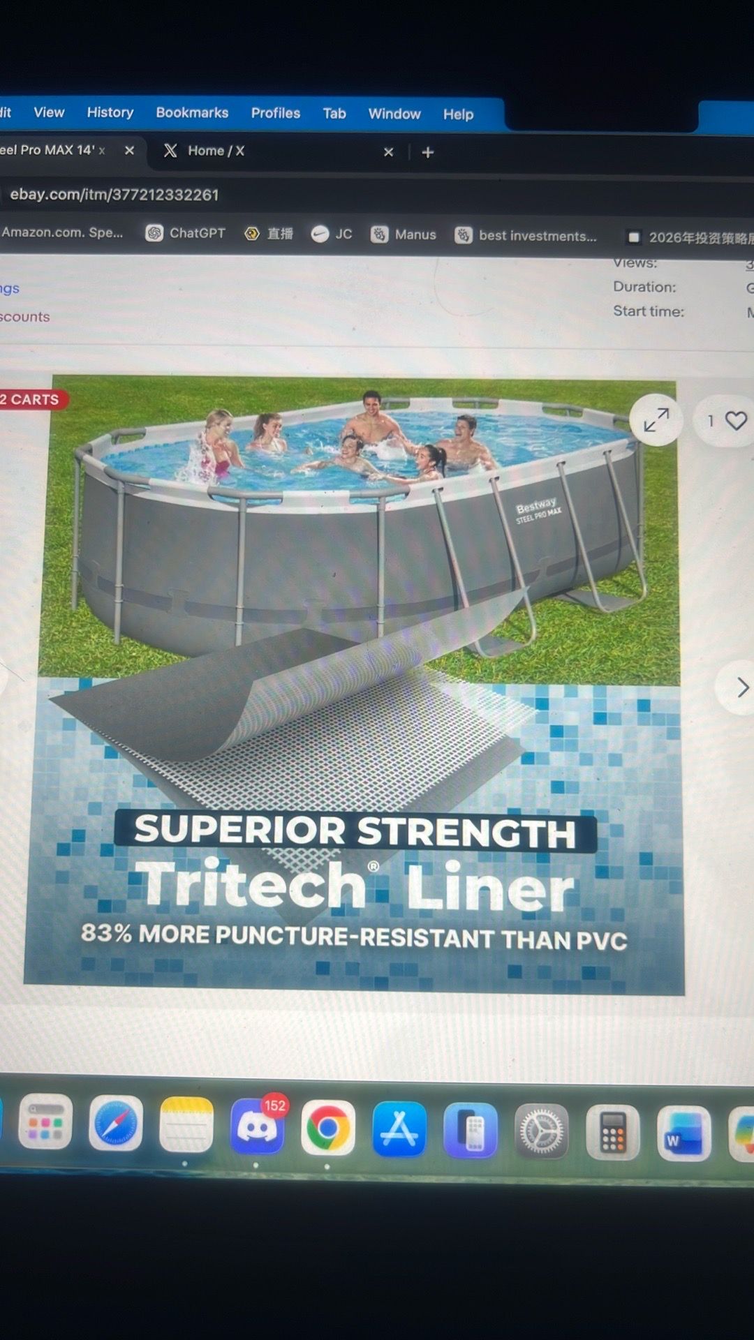 Bestway Steel Pro Max Pool 14' x 8.2' x 39.5" - photo 5