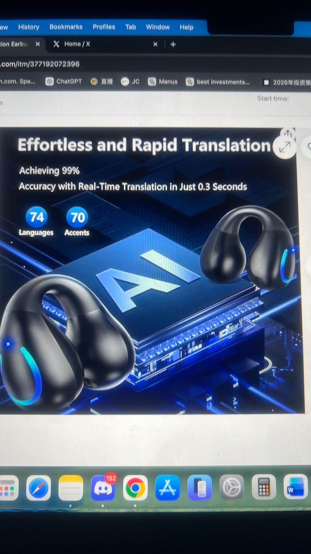 Ai translation earbuds real time 144 languages - photo 2
