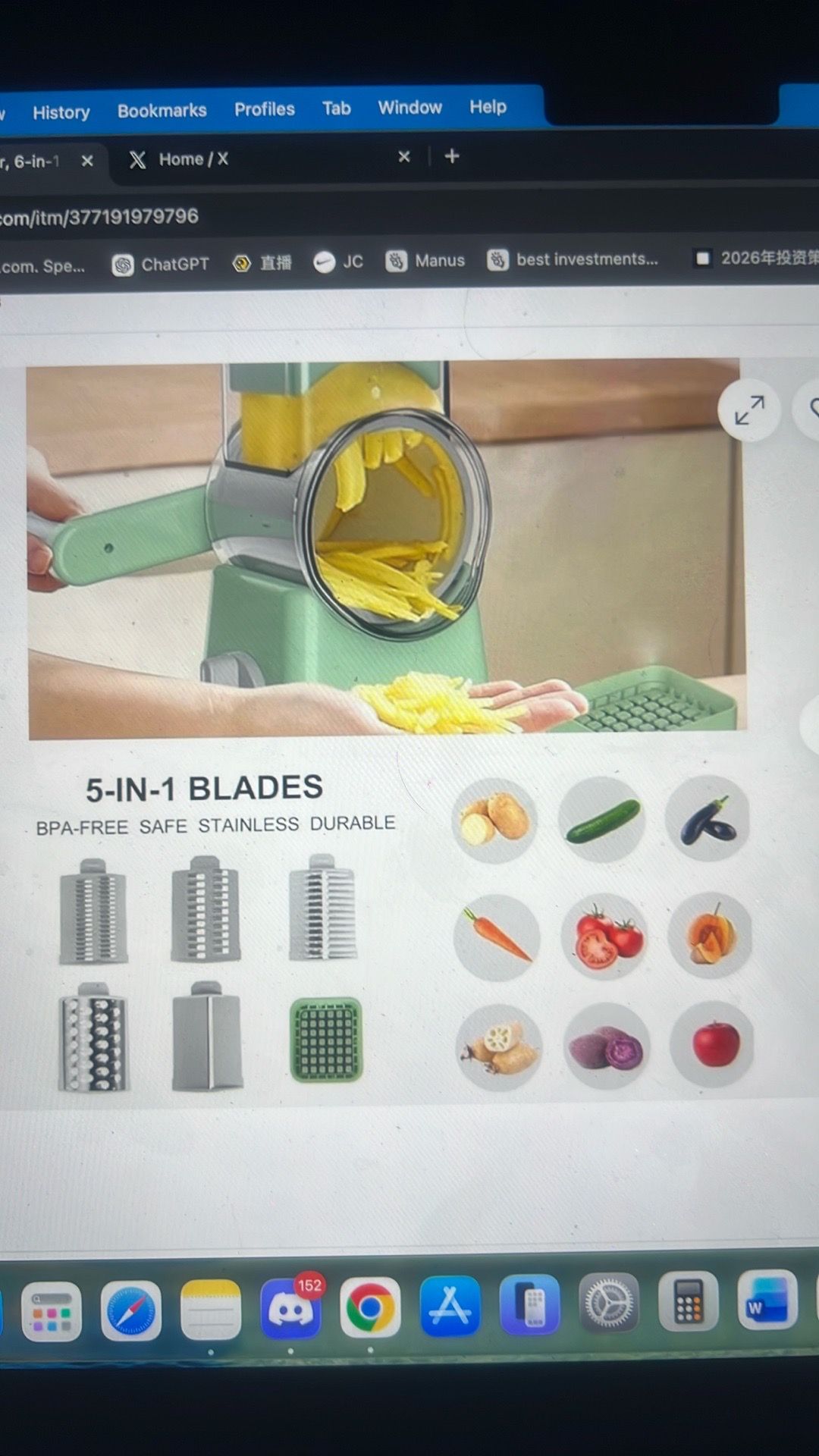 Vegetable shredder and mandoline slicer - photo 5