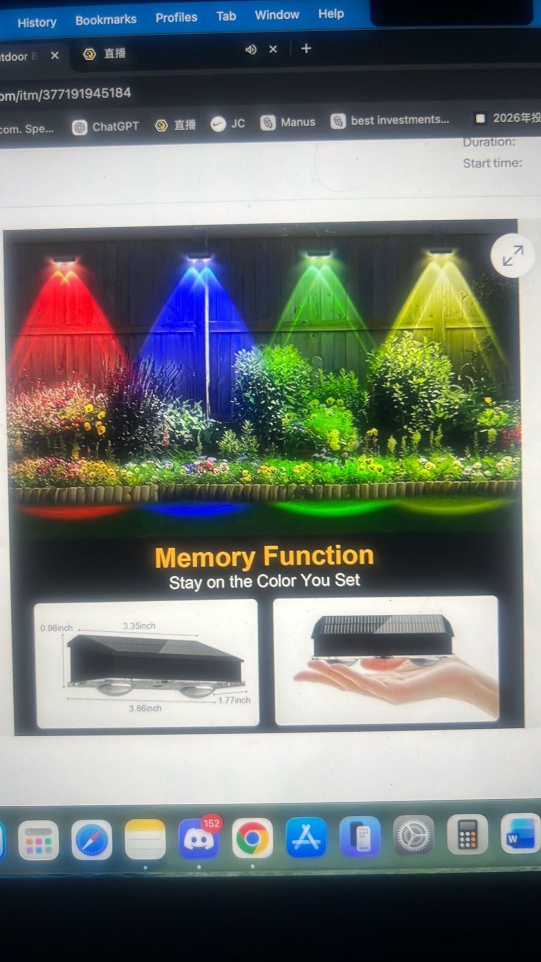 Solar fence lights outdoor 8pack - photo 5