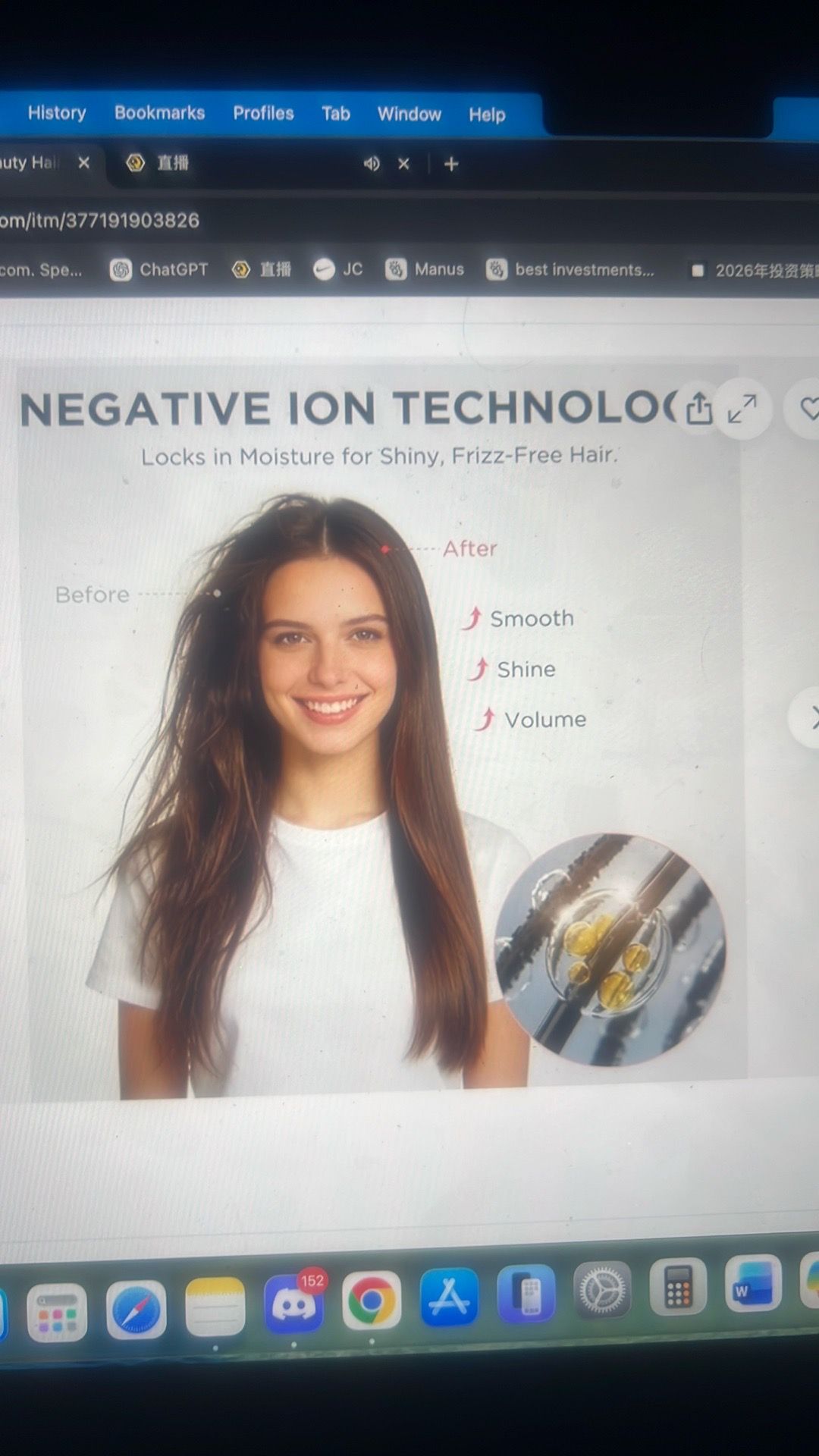 Hair dryer brush ionic ceramic hot air frizz free - photo 4