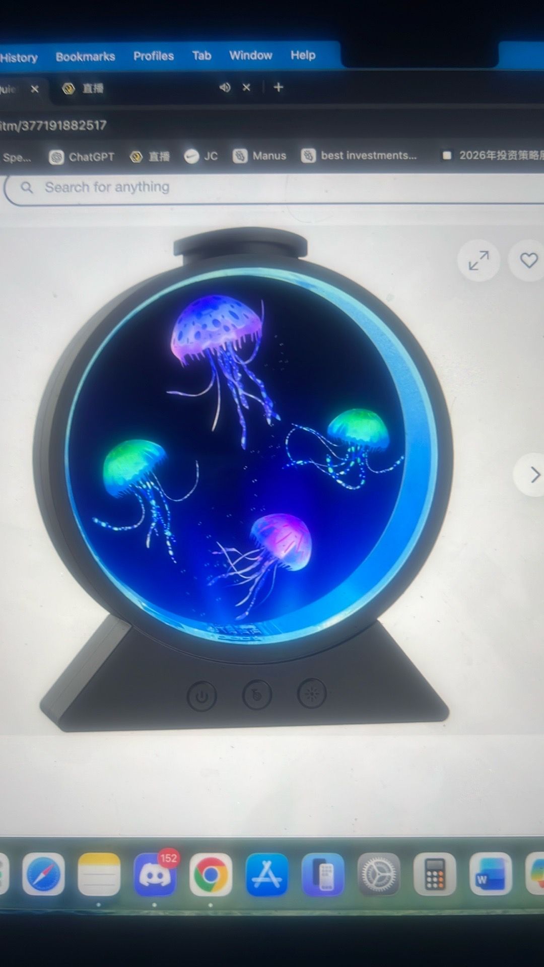 Jellyfish lamp