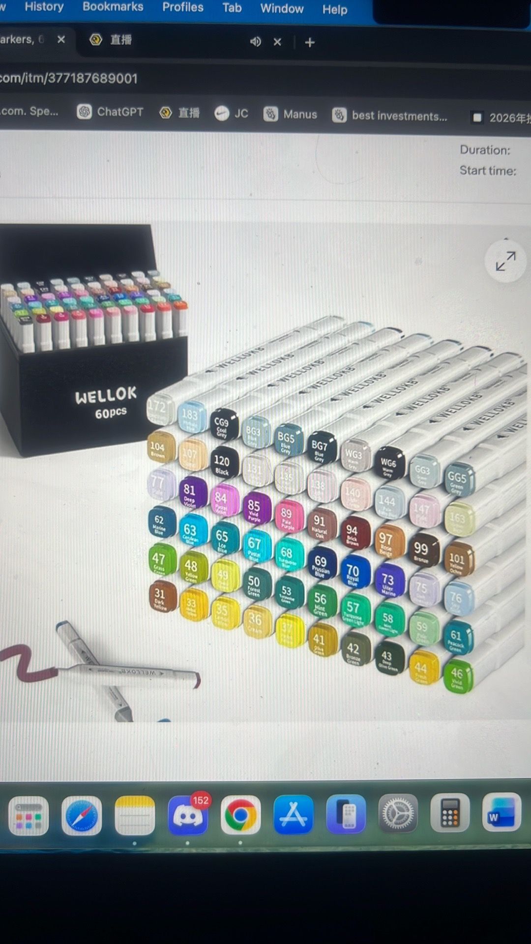 60 pcs alcohol markers for coloring