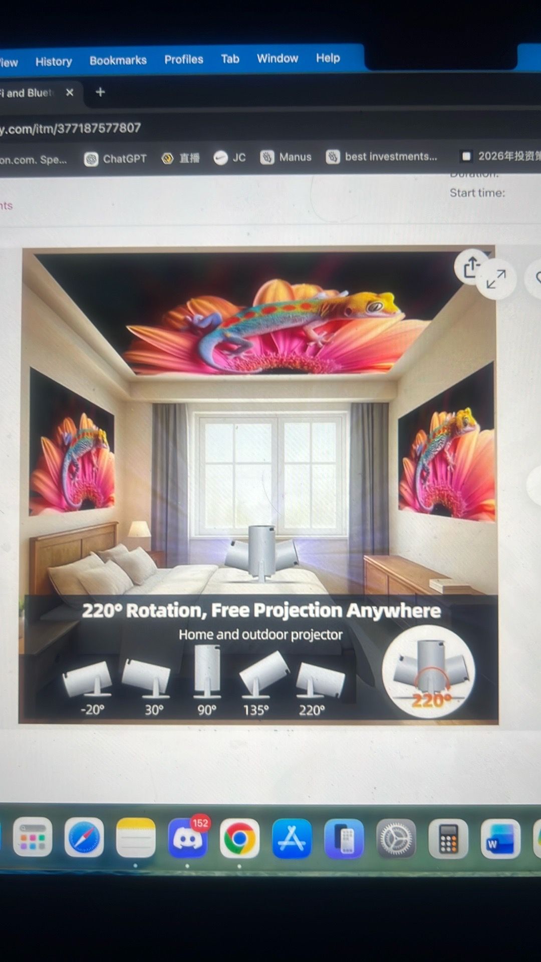 WiFi Bluetooth projector mini - photo 2