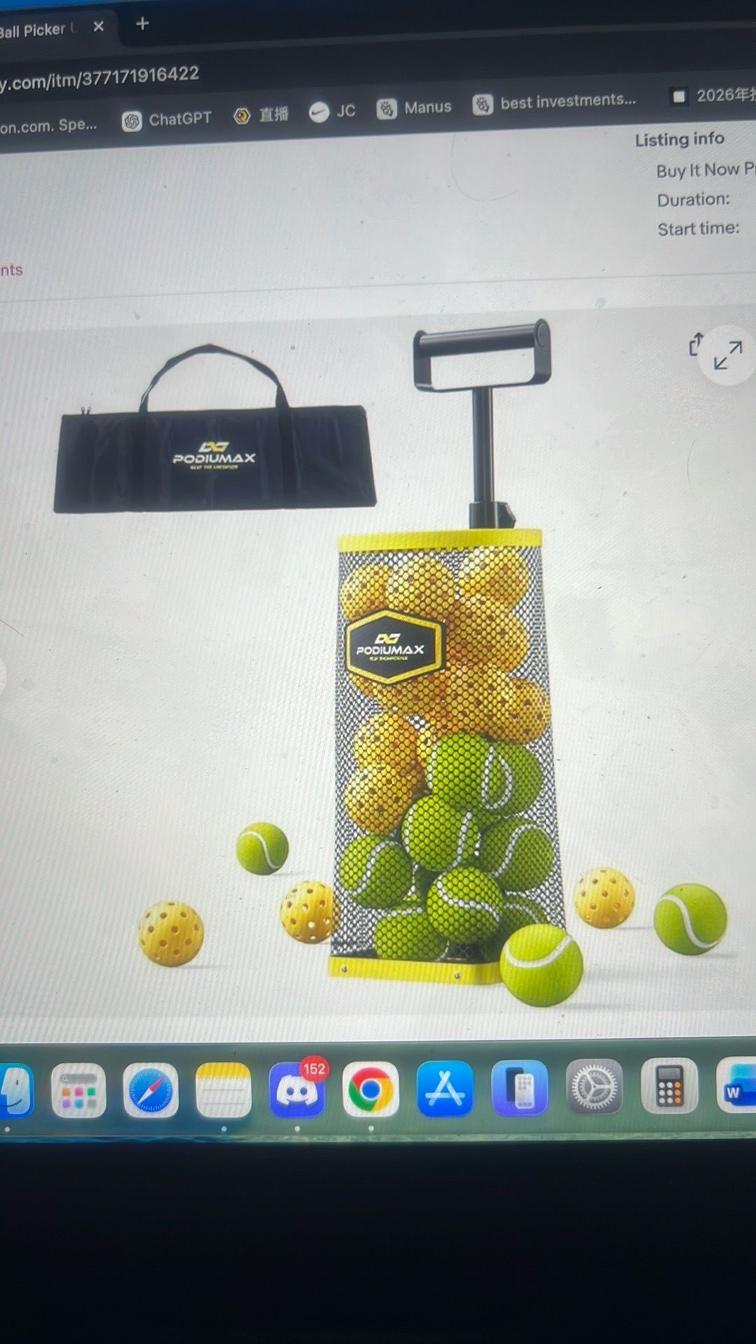 Tennis ball picker upper