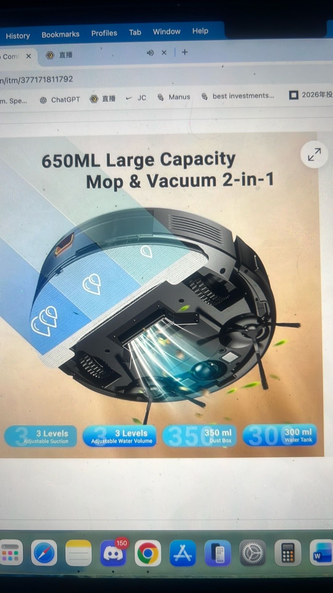 Robot vacuum and mop combo - photo 3