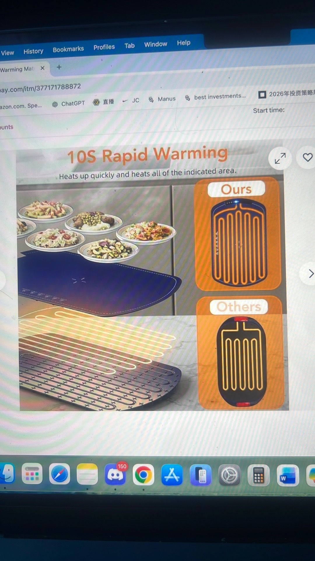 Electric food warming mats for countertop - photo 3