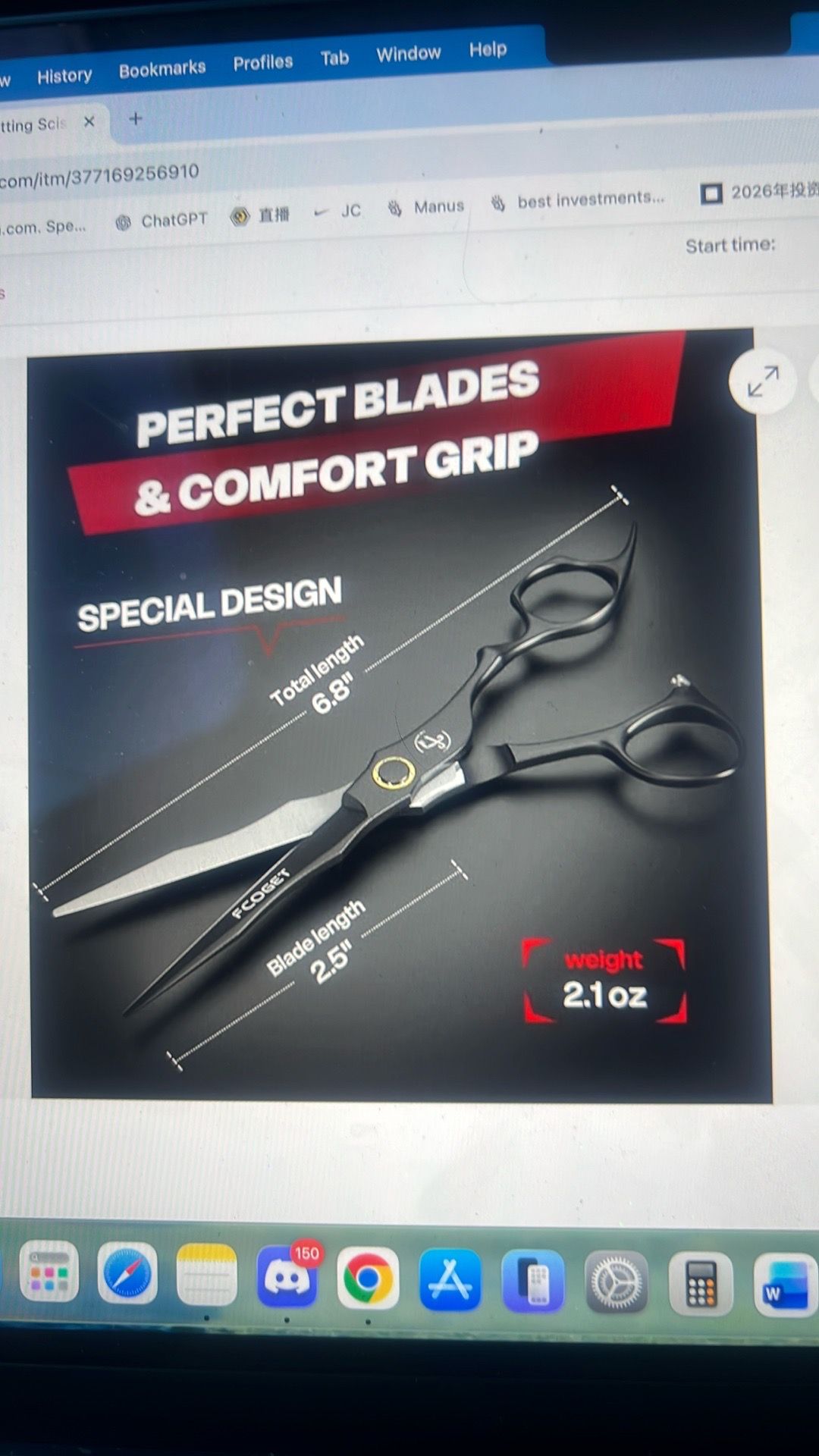 Professional hair cutting scissors kit - photo 2