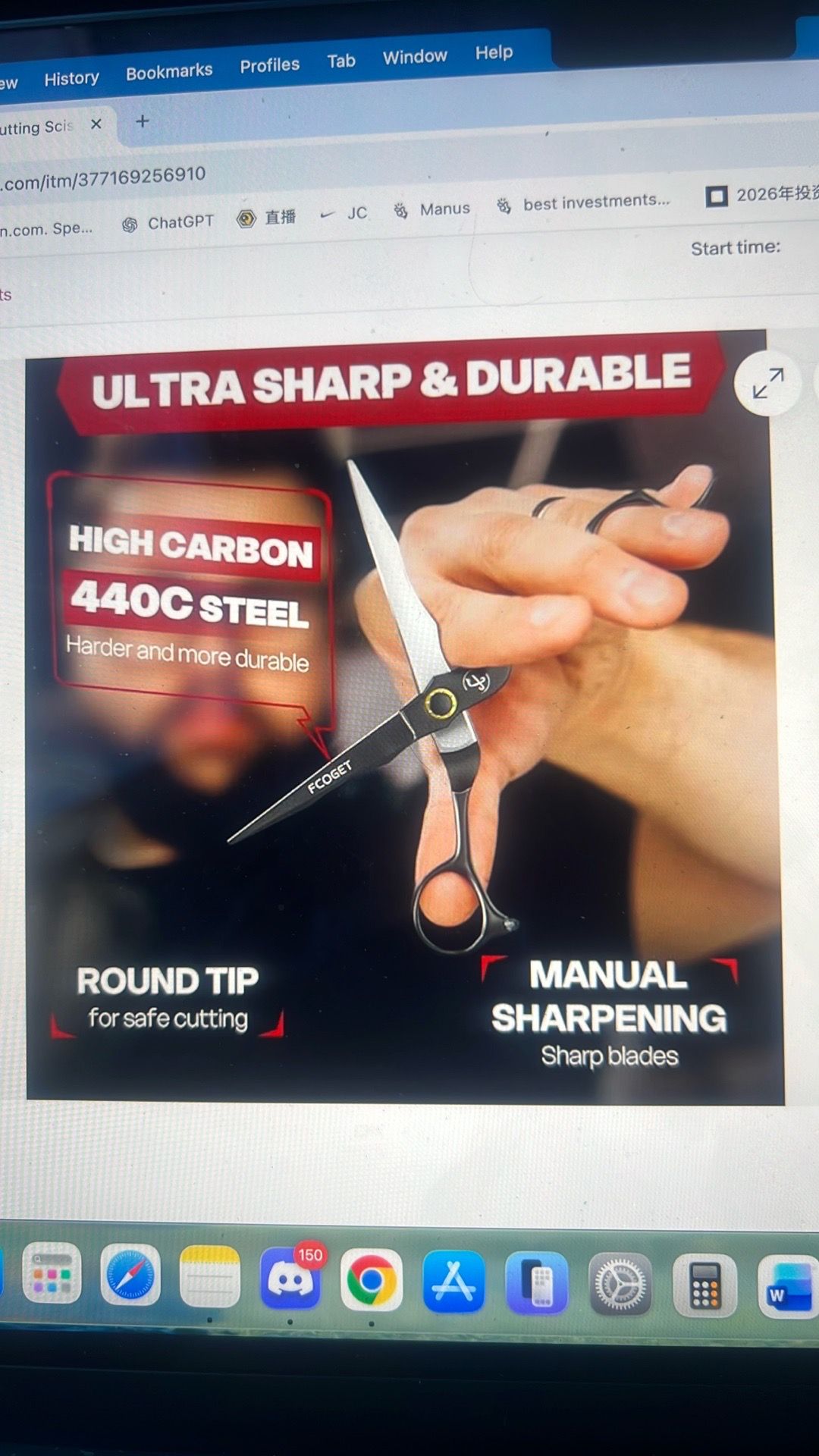 Professional hair cutting scissors kit - photo 3