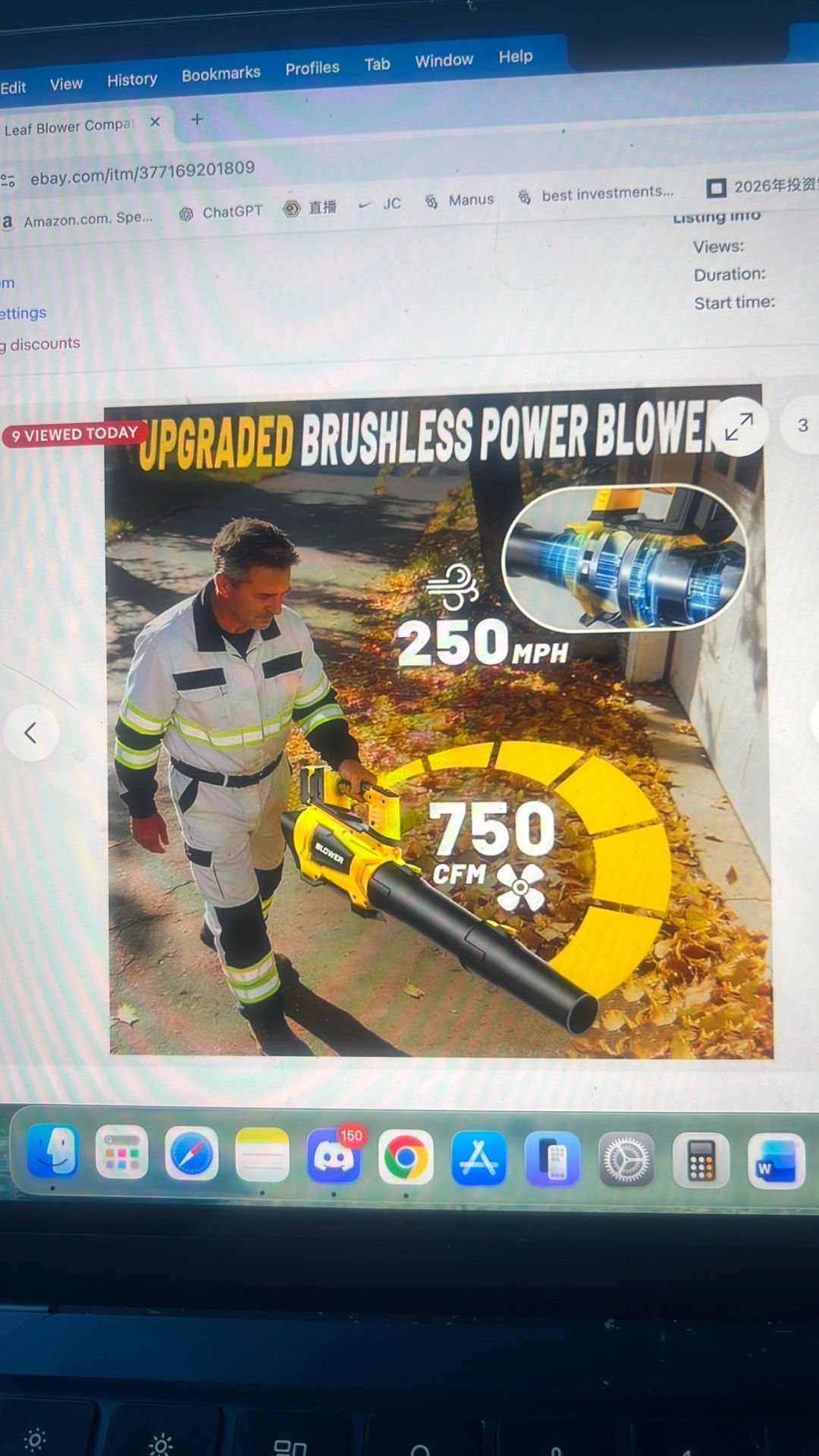20v battery cordless blower ( no battery , tool only) - photo 5