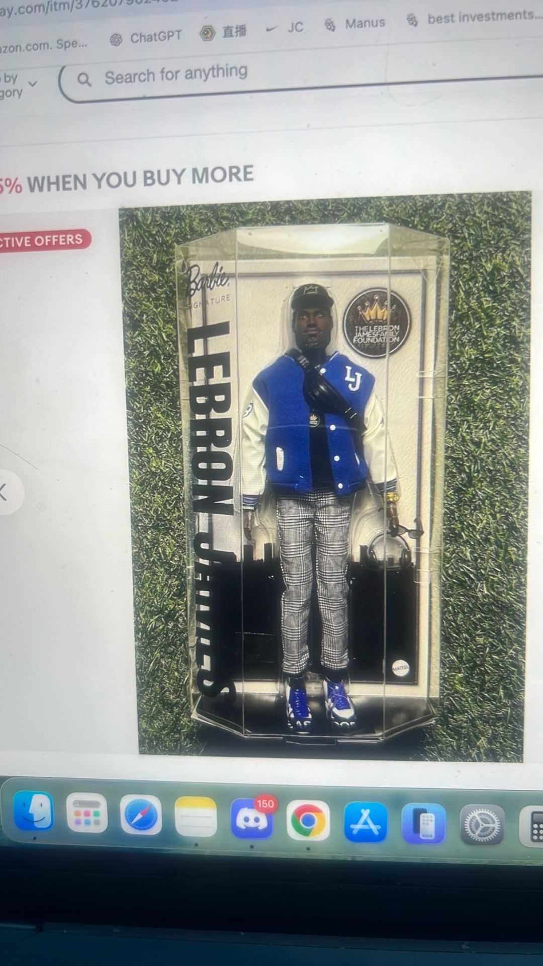 Mattel Barbie signature LeBron James doll