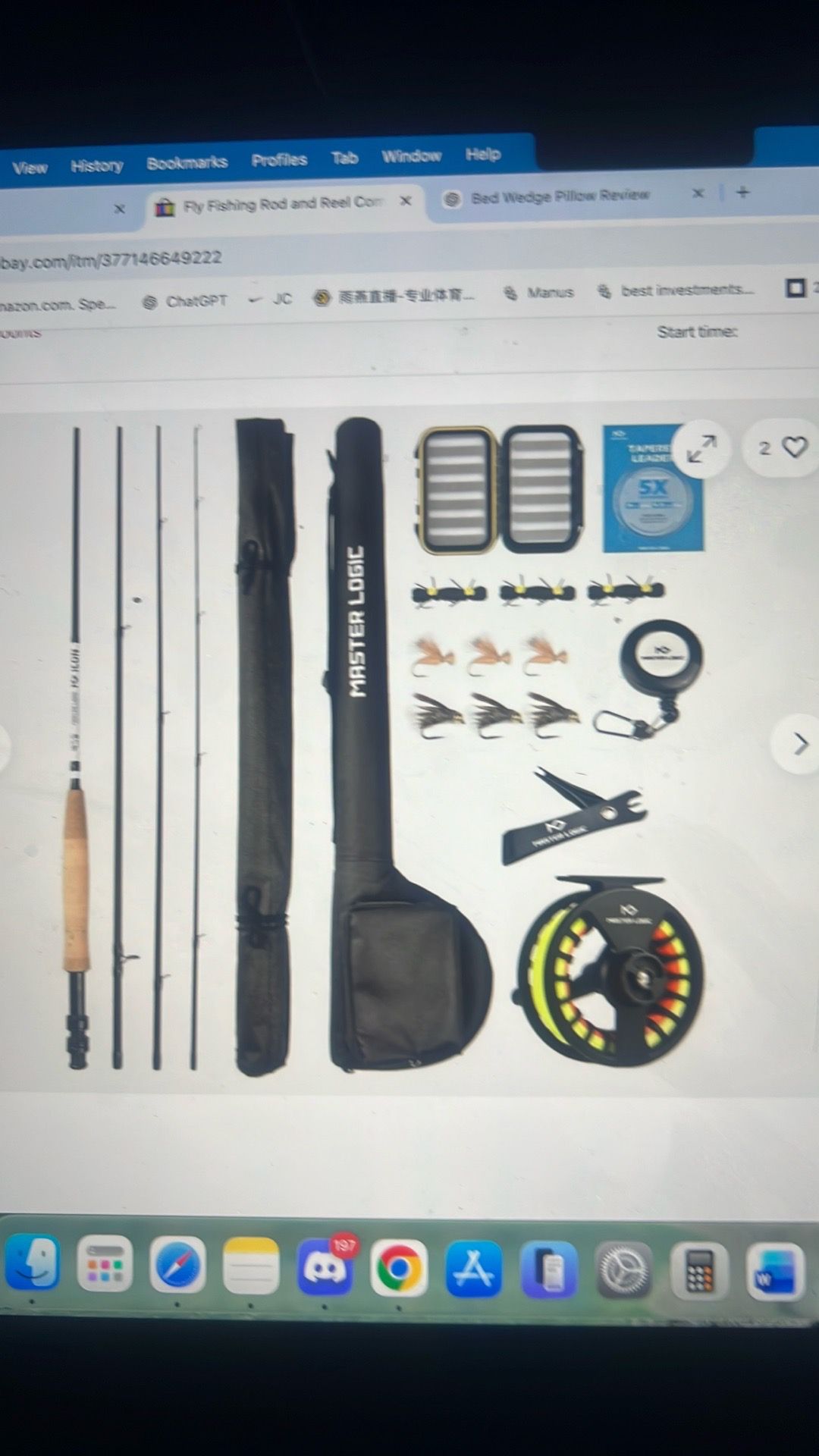 Fly fishing rod and reel combo 5/6wt -9’ 4pcs - photo 2