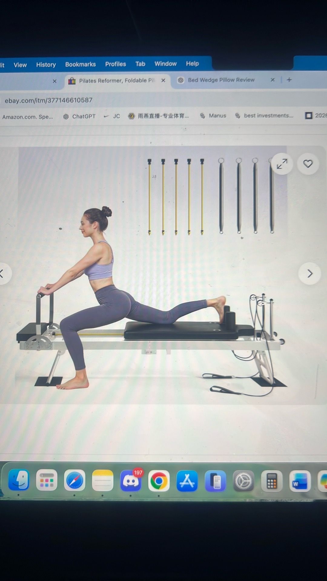 Foldable Pilates machine for home