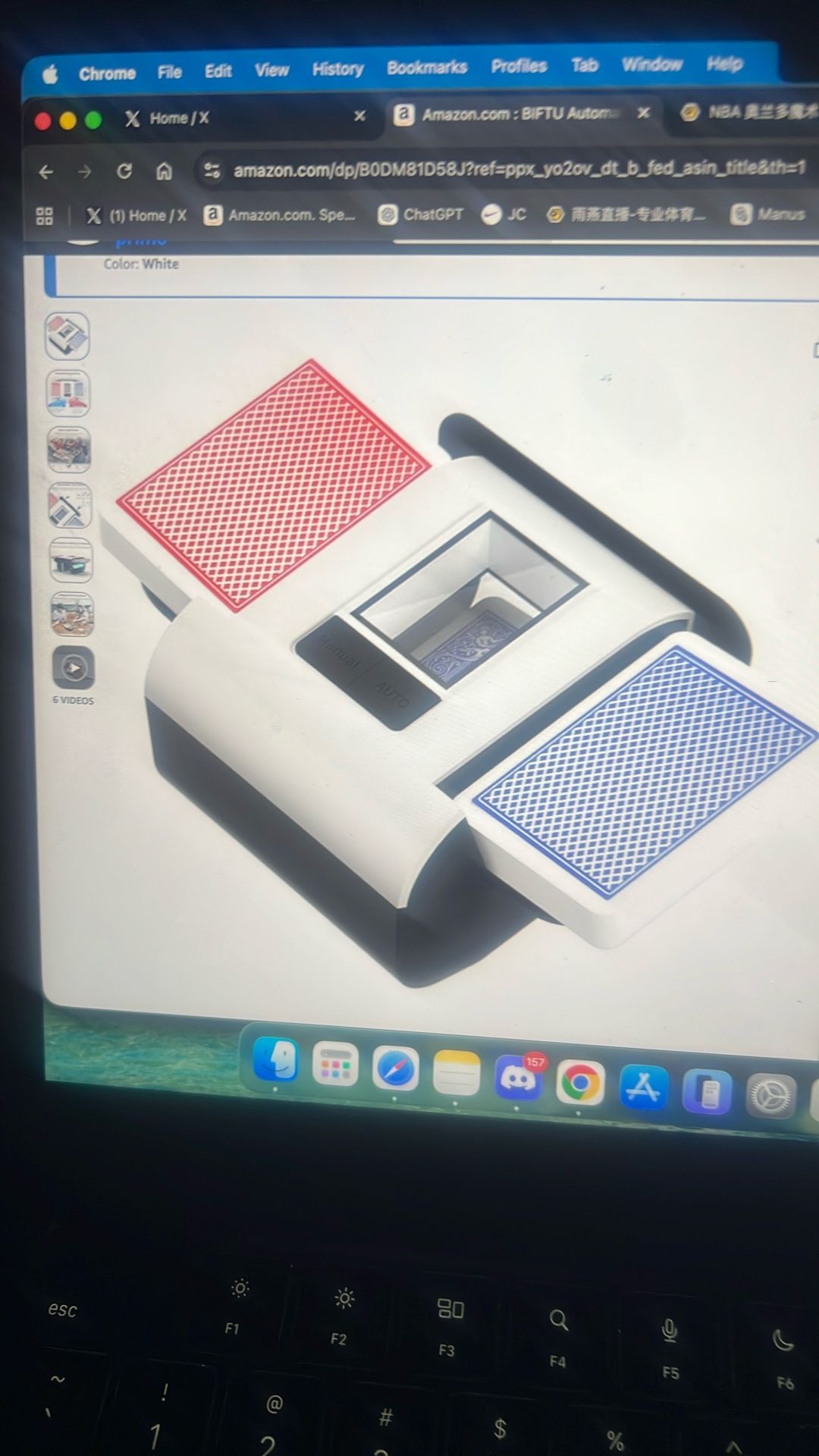 Auto Card Shuffler With Dual Mode