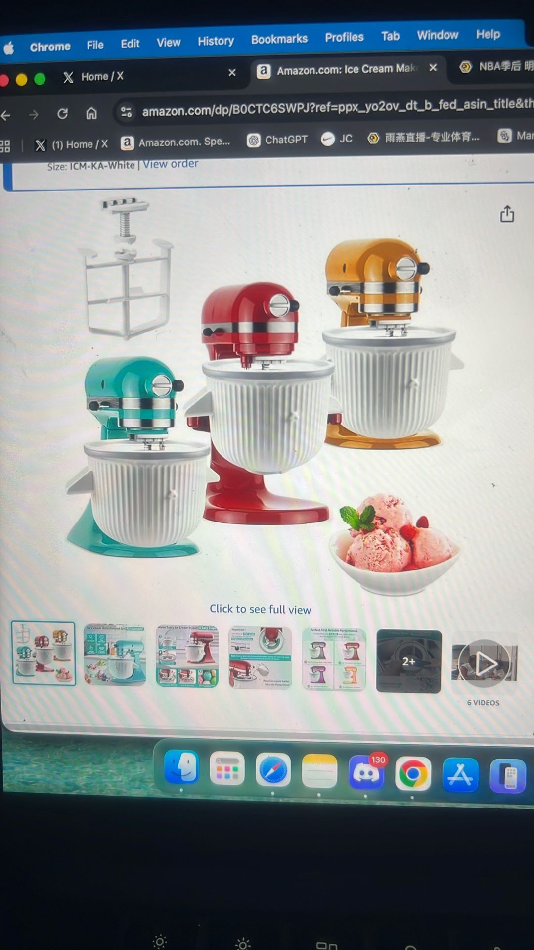 Ice Cream Maker Attachment For Kitchenaid Stand Mixer