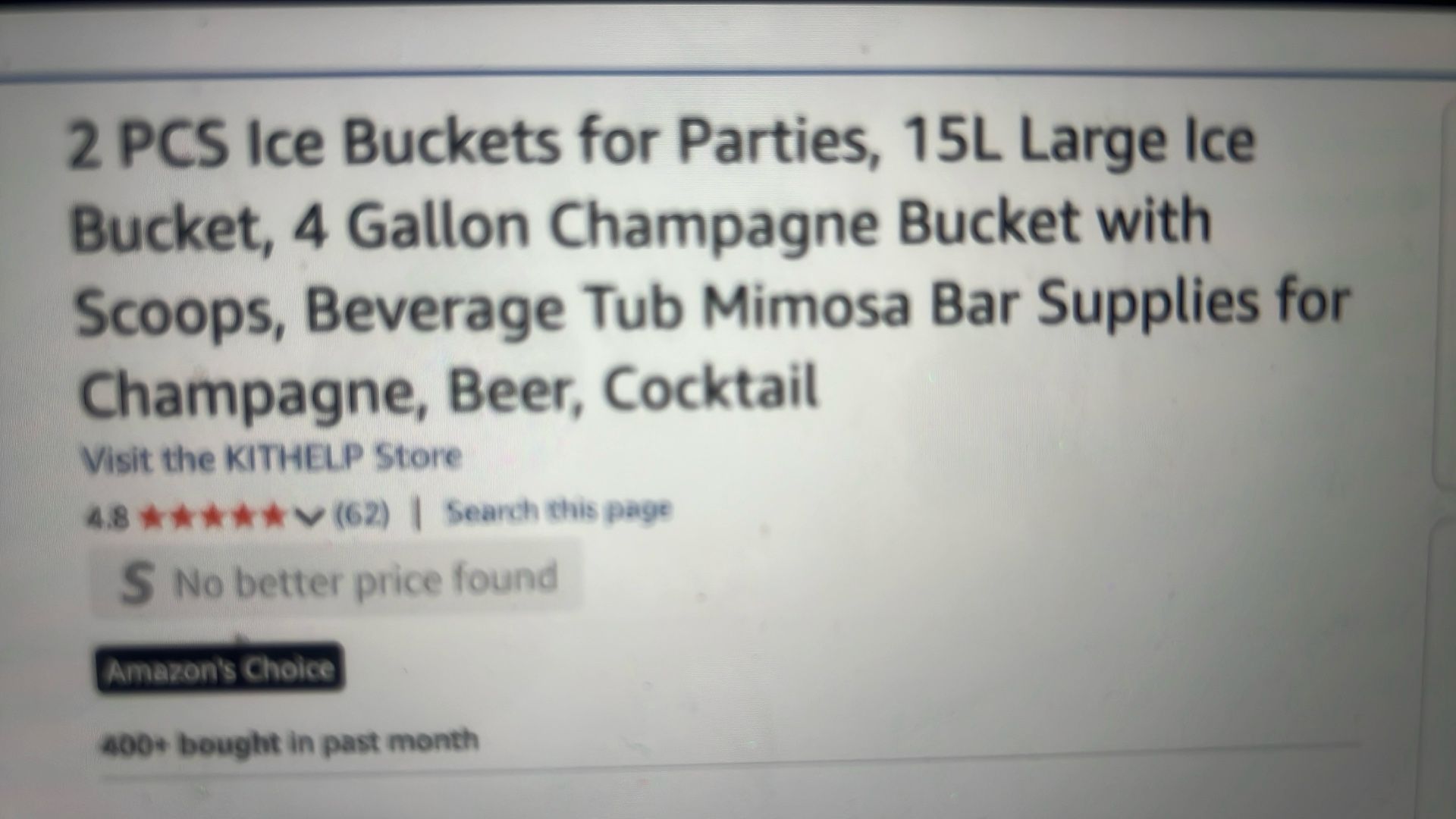 Ice Bucket For Party - photo 2