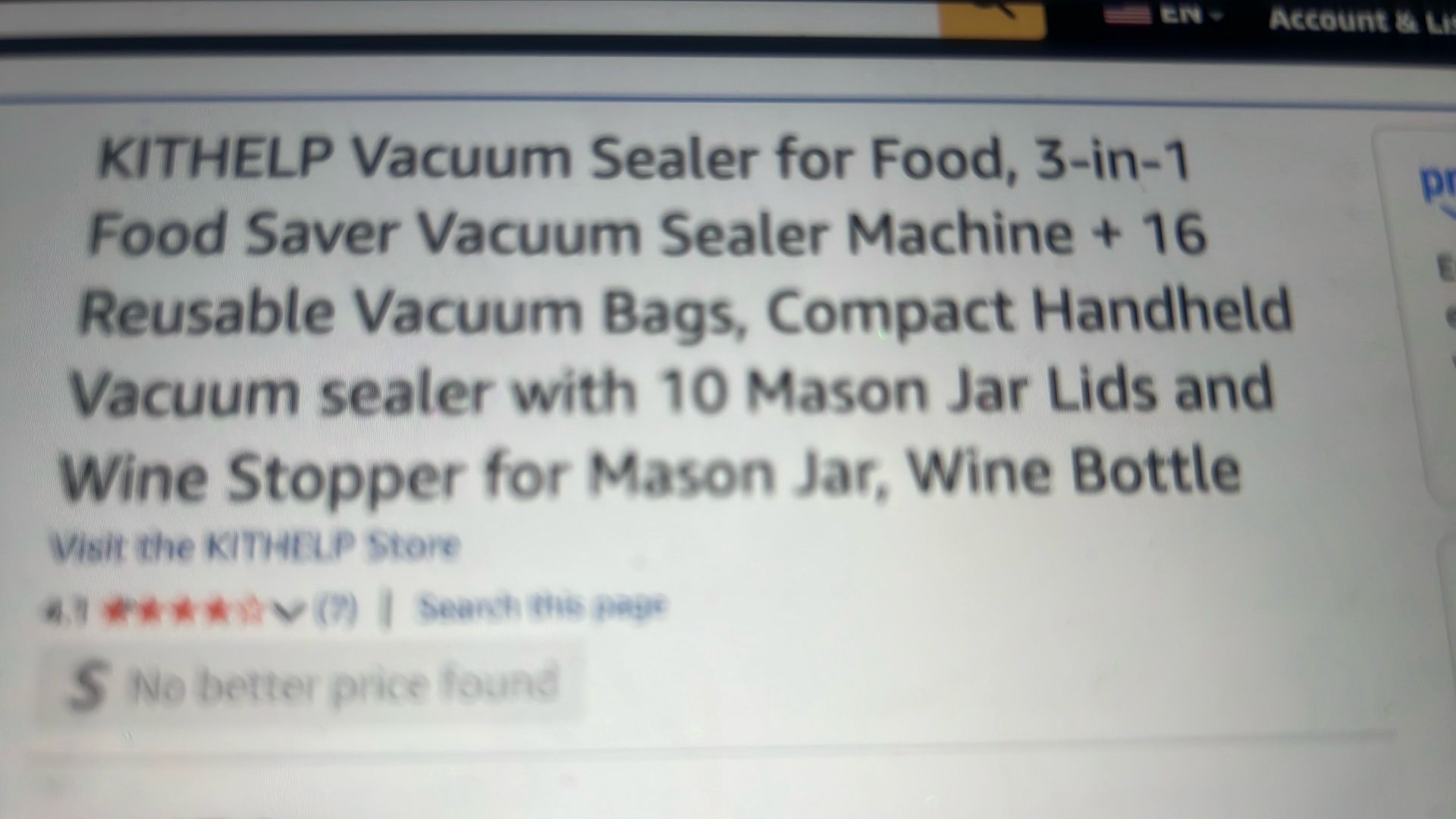Vacuum Sealer For Food - photo 2