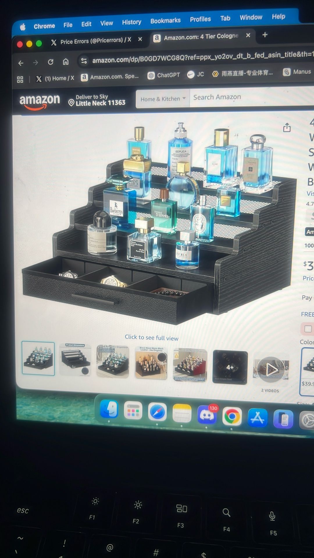 4 Tier Cologne Organizer