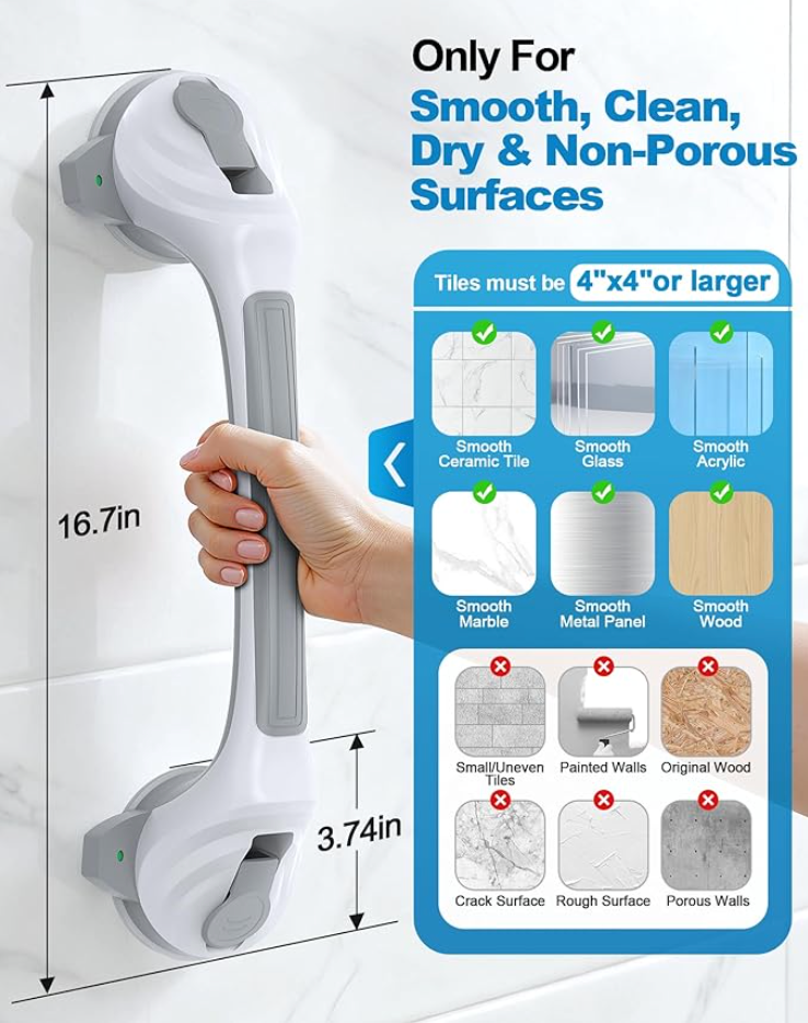 Grab Bars for Shower, 16.7" Shower Grab Bars for Seniors - photo 2