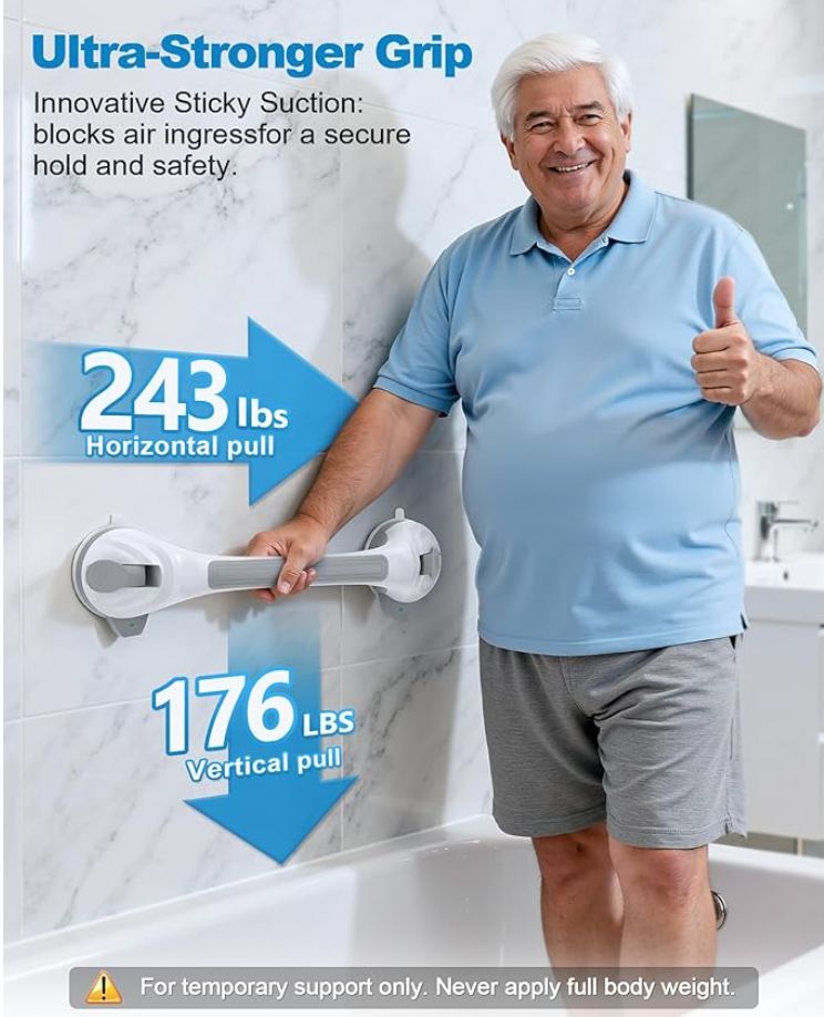 Grab Bars for Shower, 16.7" Shower Grab Bars for Seniors - photo 4