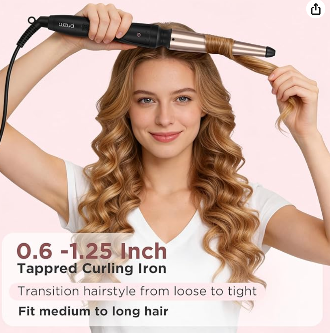 3-in-1 Interchangeable Barrel Curling Iron Set - photo 3