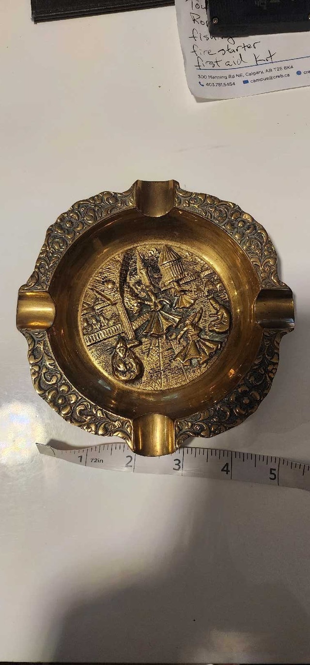 Vintage Brass Ashtray
