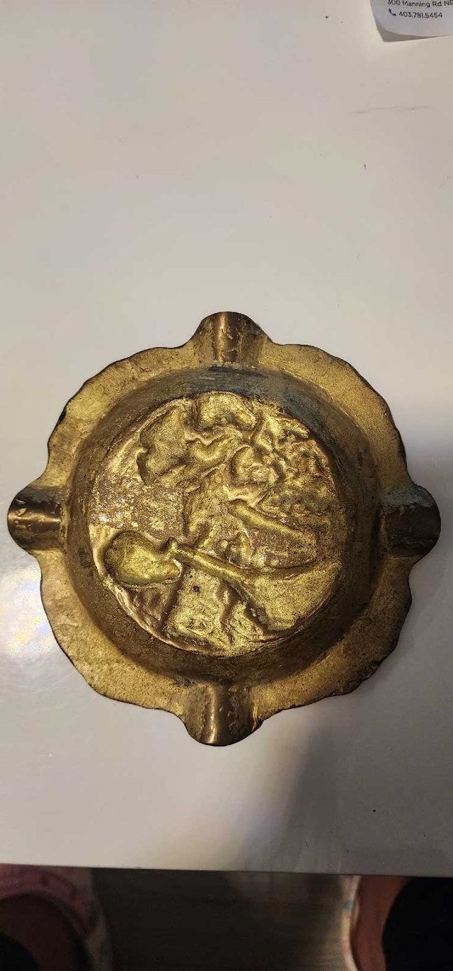 Vintage Brass Ashtray - photo 2