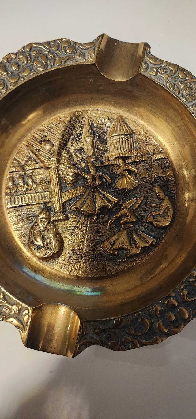 Vintage Brass Ashtray - photo 3
