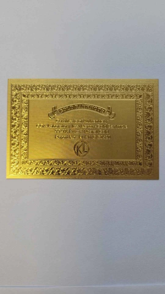 Gold Foil collectible Note Set- Canada 1935 Series - 10 Notes - photo 2