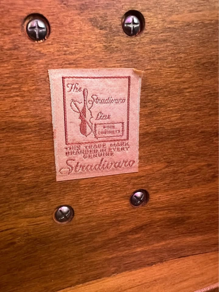 Stradivaro Mid-Century Sewing Cabinet — Original Marbleite Inser - photo 4